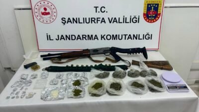 Şanlıurfa'da düzenlenen uyuşturucu operasyonu kapsamında 1 şüpheli gözaltına alındı.