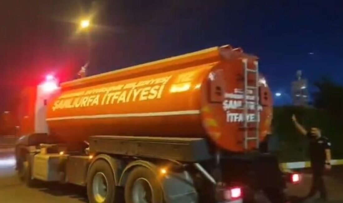 Şanlıurfa Büyükşehir Belediyesi Adıyaman yangınına: Adıyaman'ın İndere bölgesinde çıkan orman
