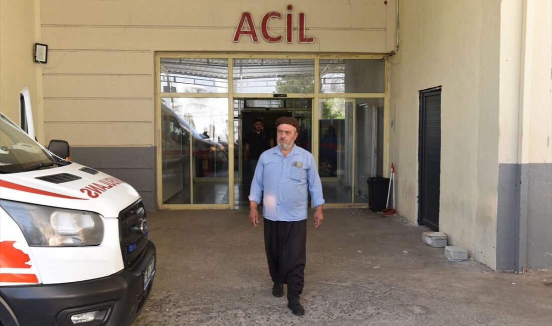 Şanlıurfa'nın Siverek ilçesinde bir bazalt fabrikasında el freni çekilmemiş tırın