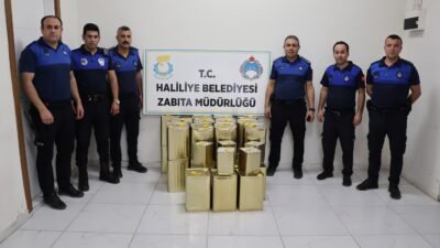 Ahmet Yesevi Mahallesi'ndeki bir depoda etiketsiz şekilde muhafaza edilen ürünler